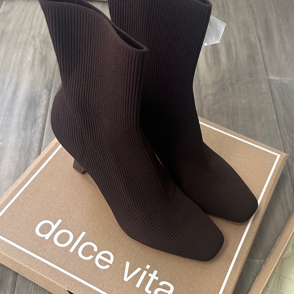 Dolce Vita Dark Brown Heeled Boots